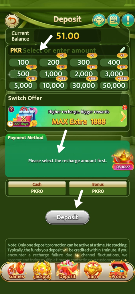 Pak Super Deposit